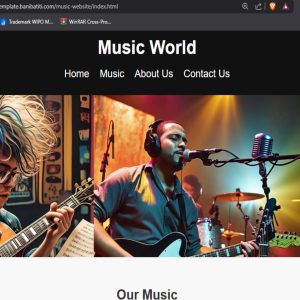 music website theme by banibatiti.com